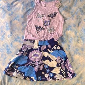 Purple and Blue matching set